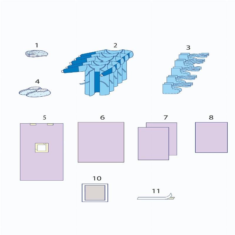 Комплект одягу та покриттів операційних для кесаревого розтину №15 Taipan-Pharm стерильний